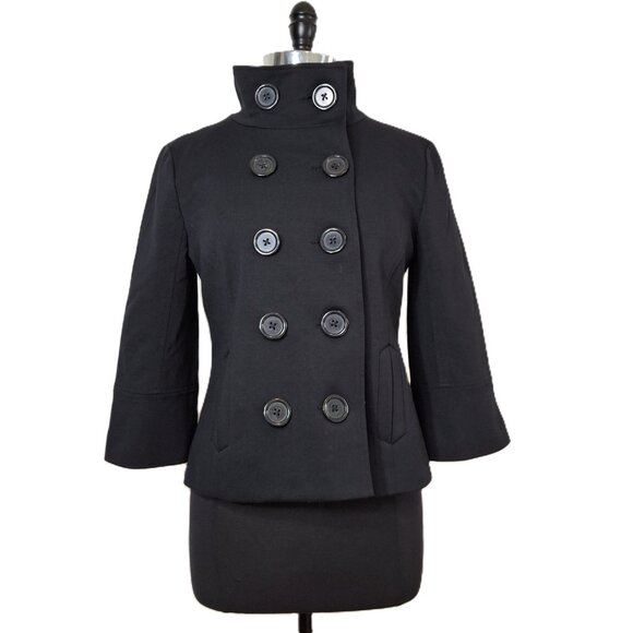 Vintage Peacoat Womens Military Style Utility Jacket Sz L Cropped Goth Gorpcore - Picture 2 of 12